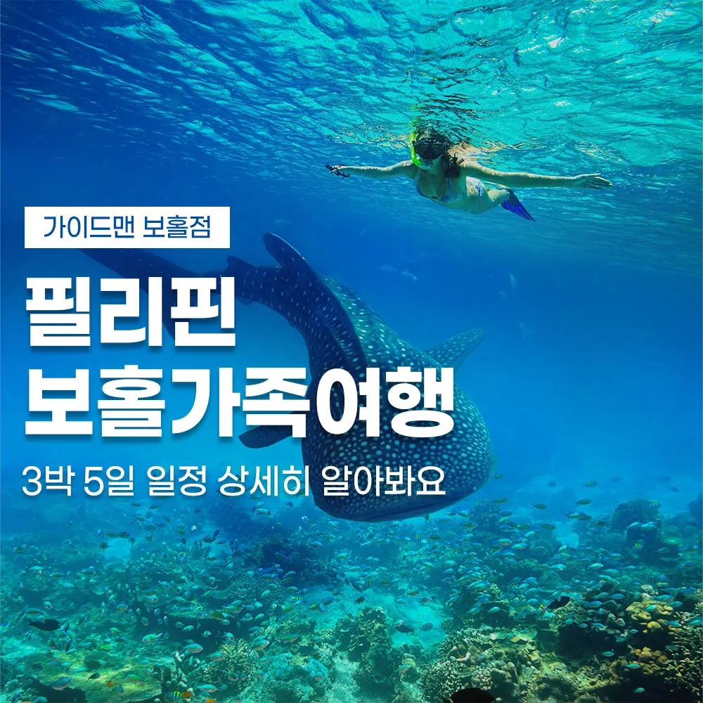 필리핀 보홀가족여행 3박5일 일정