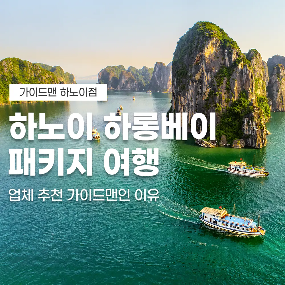 하노이 하롱베이 패키지 여행 업체 추천 가이드맨인 이유