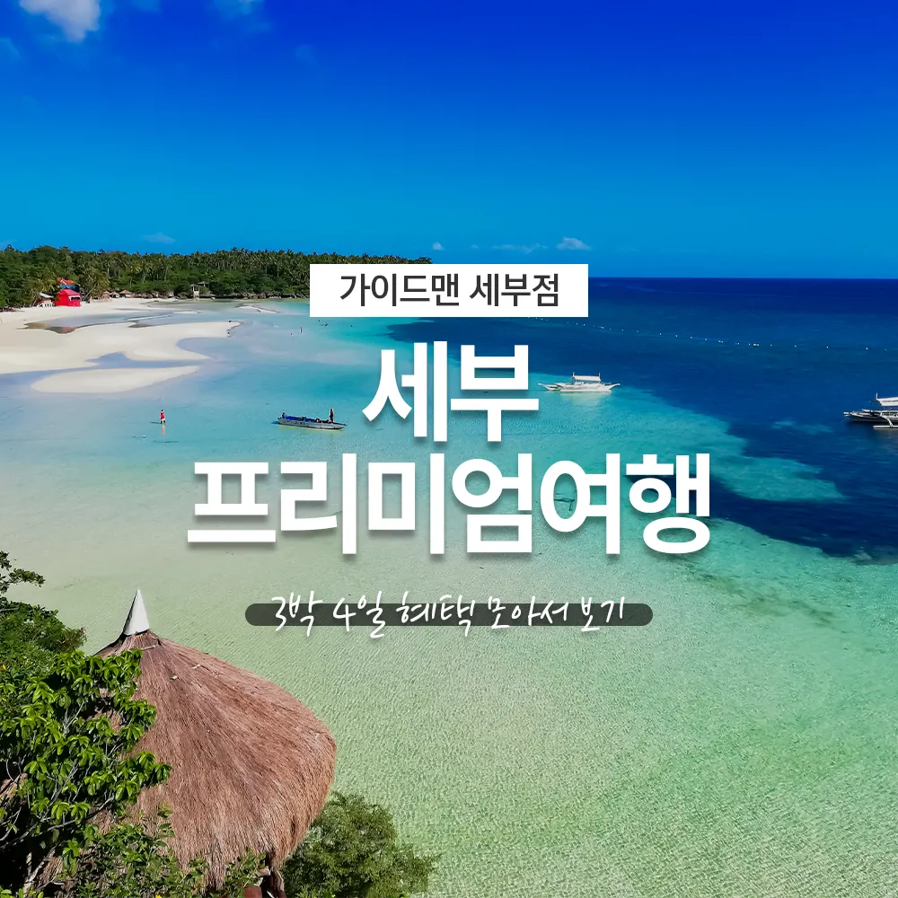 세부 프리미엄여행, 남들과 다른 고퀄리티 단독투어 3박 4일 혜택 모아서 보기