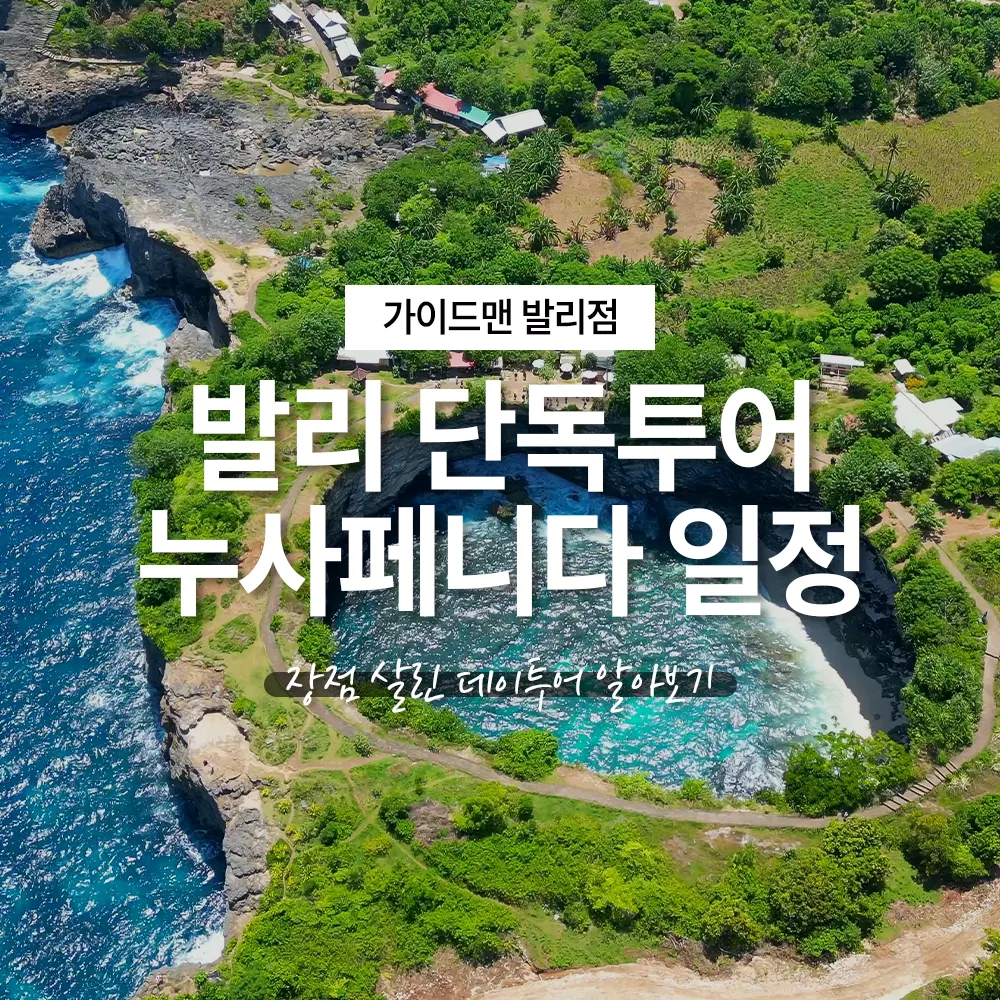 발리 단독투어 누사페니다 일정 장점 살린 데이투어 알아보기