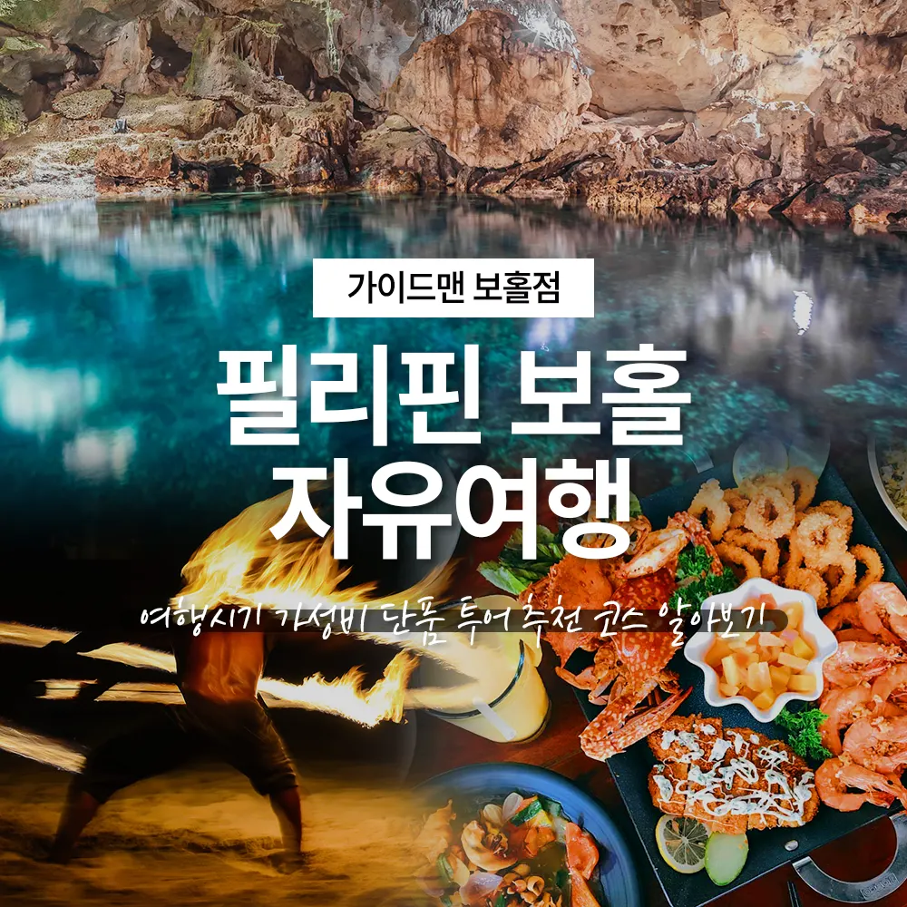 필리핀 보홀 자유여행 여행시기 가성비 단품 투어 추천 코스 알아보기